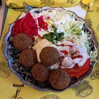 Falafel salad at Fari's in Ljubljana