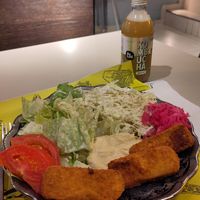 Vegan Fish Salad at Fari's in Ljubljana