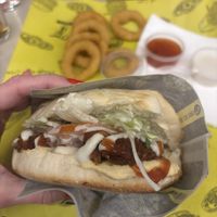 Vegan burger  at Fari's in Ljubljana