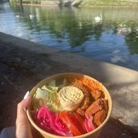 Vegan bowl  at Fari's in Ljubljana
