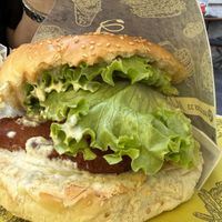 Chicken sandwich option  at Fari's in Ljubljana