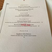 Separate vegan menu at Bad Hunter in Chicago