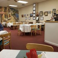 quaint interior  at Chams Lebanese Cuisine in Parkersburg
