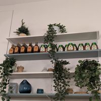 Maple syrup and agave in their cute, eclectic decor. at Yem'a Paris in Paris