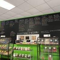 Large all vegan menu  at Healthy Harvest Urban Farms & Cafe in Rock Island