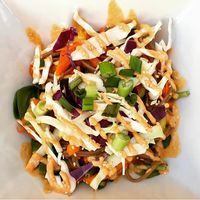 Sesame noodle bowl at Anaya Coffee in Melbourne