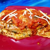 Vegan lasagna! at Anaya Coffee in Melbourne