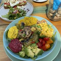 Vegan buddha bowl at Goji Lounge Cafe in Lagos