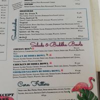 Menu at Goji Lounge Cafe in Lagos