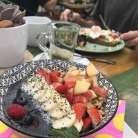 Smoothie night time bowl at Goji Lounge Cafe in Lagos