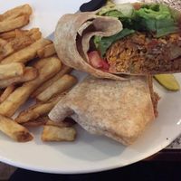 Spocks vegan wrap at Johns Place in Victoria