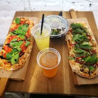 before you eat - must take a picture: sexy pizza at Pizzatopia in Krakow