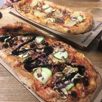 Pizzas veganas at Pizzatopia in Krakow