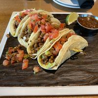 Vegan Chorizo Tacos (seitan)  at Prasino in St Charles