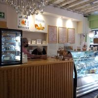 Counter at La Otilia in Mexico City