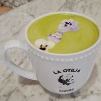 Matcha latte 🍵 at La Otilia in Mexico City