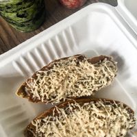 Molletes con quedo Vegano  at La Otilia in Mexico City