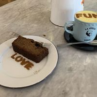 Banana bread and golden milk at La Otilia in Mexico City