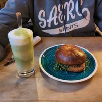 Matcha Latte & Laugen Bagel Mexico at Haus Zauberflöte in Offenburg