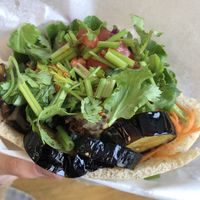 Cilantro falafel at Ballon in Tokyo