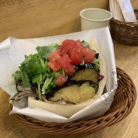 Cilantro Falafel Sandwich at Ballon in Tokyo