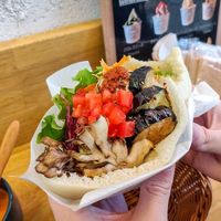 Regular falafel sandwich at Ballon in Tokyo