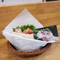 Falafel sandwich at Ballon in Tokyo