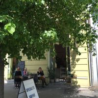 Entrance at Donut Shop in Prague