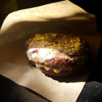 Orange Pistacchio & Rosemary Donut at Donut Shop in Prague