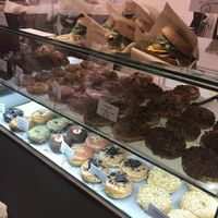 Bottom row all vegan at Donut Shop in Prague