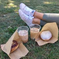 Scone at Donut Shop in Prague