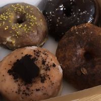 vegan donuts! at Donut Shop in Prague