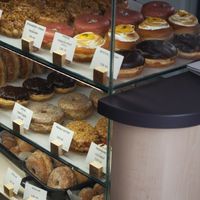Plenty of vegan options at Donut Shop in Prague
