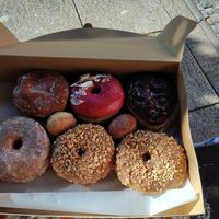 Vegan at Donut Shop in Prague