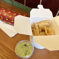 vegan burrito and chips&guac  at Burrito Loco - Masna in Prague