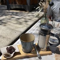 Carob latte  at Cal Reiet's Table in Mallorca