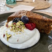 Carrot cake  at Cal Reiet's Table in Mallorca