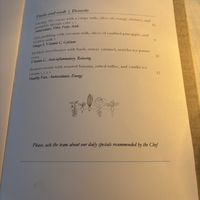 Dessert menu  at Cal Reiet's Table in Mallorca