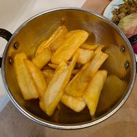 French fries at Daredzhani in Almaty