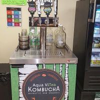 Kombucha on tap  Stand  at Empire Health Foods in Hackettstown