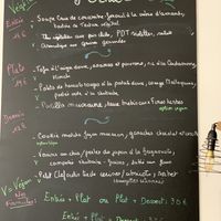 Menu qui est régulièrement renouvelé selon le serveur   at Annadata in Saint-malo