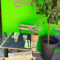 Table outside at Annadata in Saint-malo