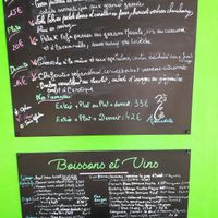 Menu for that day at Annadata in Saint-malo