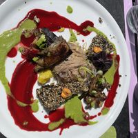 Our entree, tofu triangles. So delicious !  at Annadata in Saint-malo