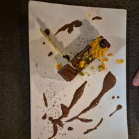 Chocolate pistachio brownie at Annadata in Saint-malo