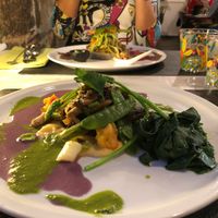 Polenta et poilée de champignons... feux d’artifice de couleurs et de saveurs ! at Annadata in Saint-malo