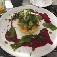 Palak tofu paneer, riz et épices  at Annadata in Saint-malo