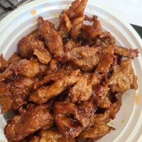 Vegetarian BBQ spare ribs at Golden Palace in Watertown