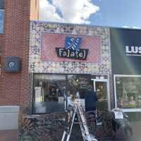 Pearl Street at Falafel King in Boulder