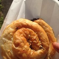 Vegan aubergine borek at Ada Feinkost Bäckerei in Tubingen